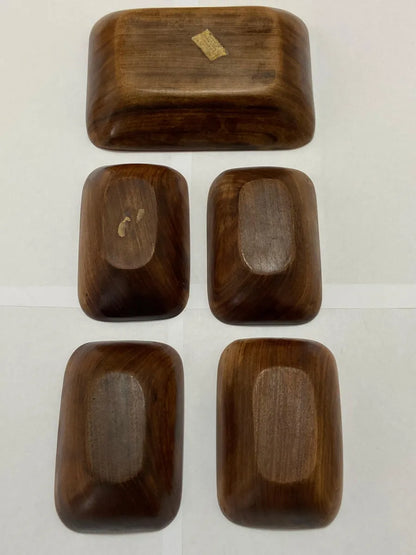 Conjunto Tigelas Retangulares Em Jacarandá Vintage