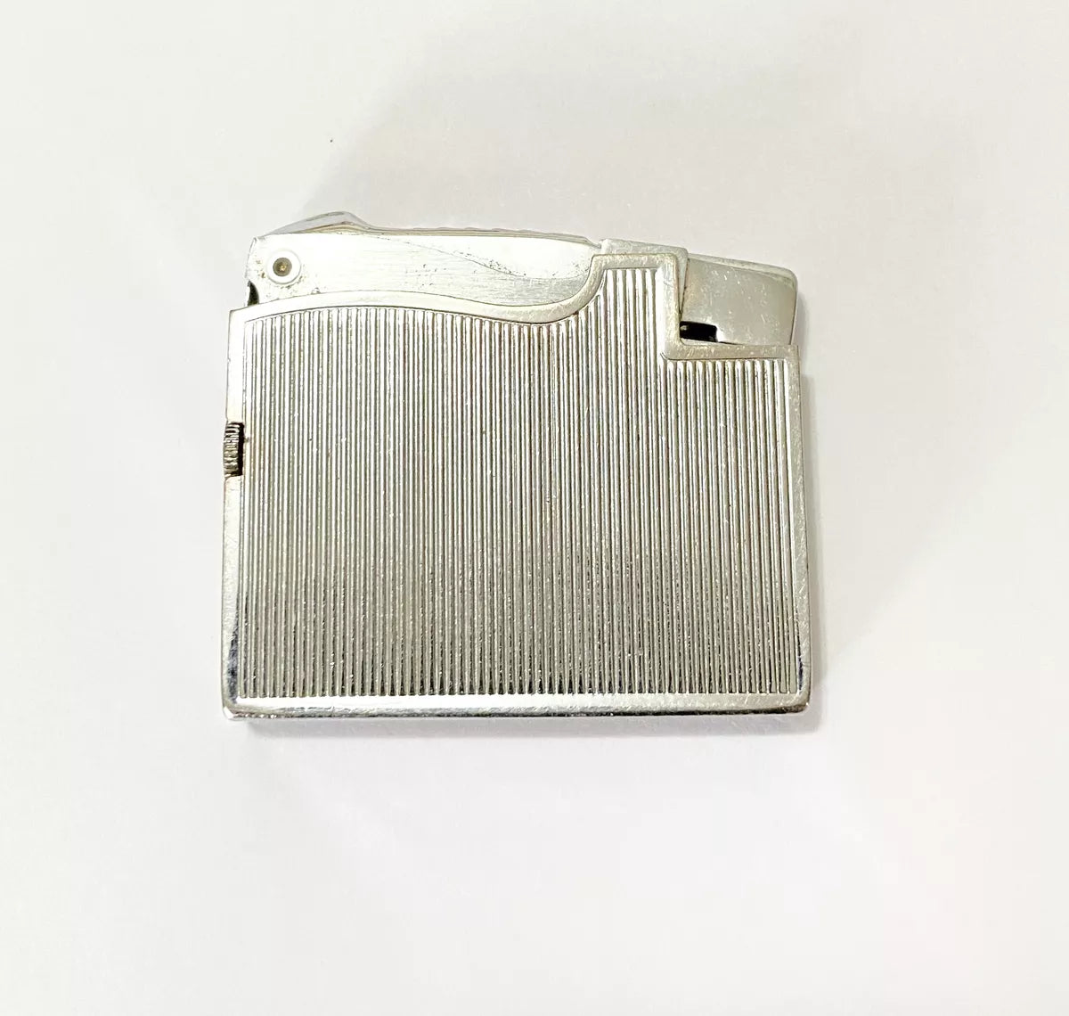 Isqueiro Antigo Americano Elgin Cromado Listras