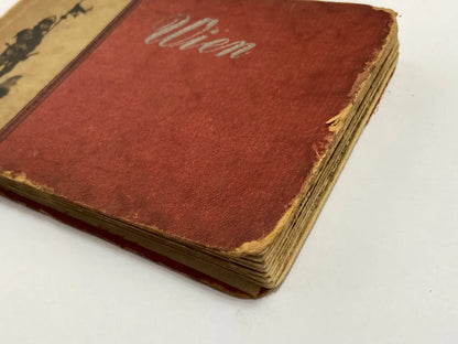 Álbum Fotográfico Antigo Viena - Wien Vermelho Austria