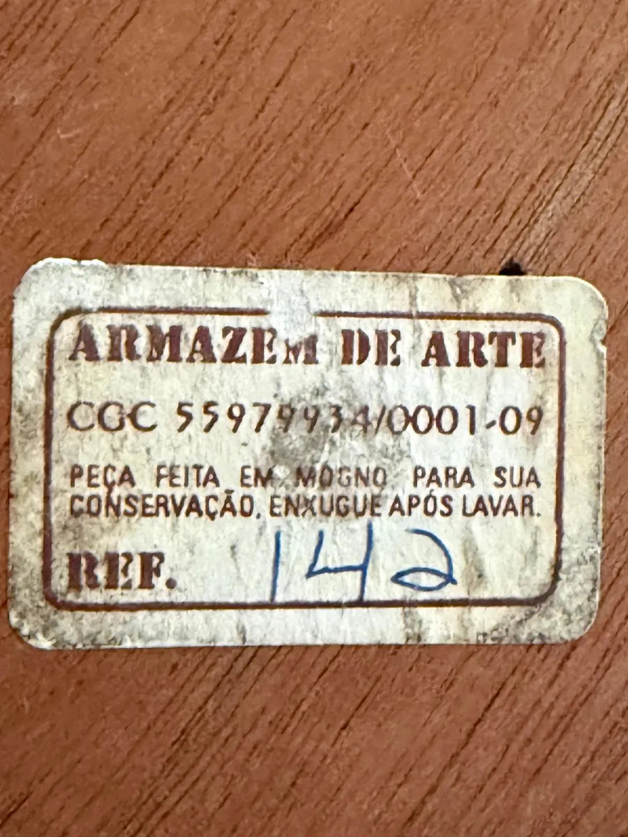 Antigo Porta Temperos Em Madeira Mogno Com Vidros