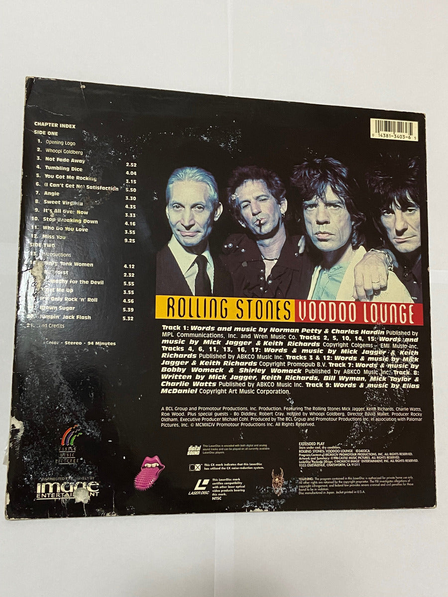 Lp Disco Antigo Rolling Stones Voodoo Lounge Japan Laserdisc Antiga
