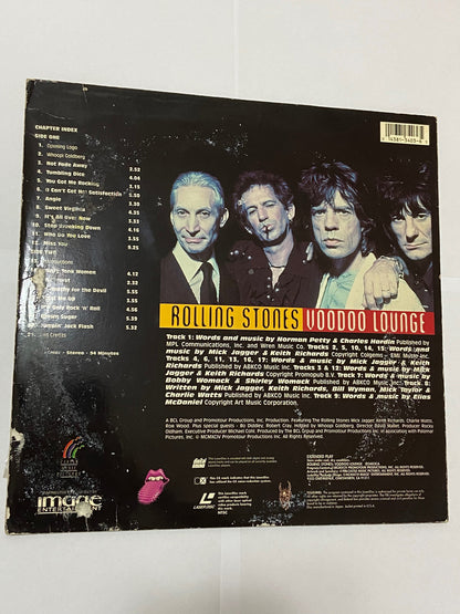 Lp Disco Antigo Rolling Stones Voodoo Lounge Japan Laserdisc Antiga