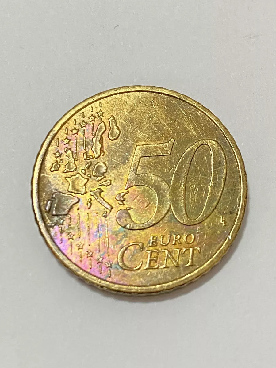 Moeda Antiga Alemanha 50 Euro Cent 2002