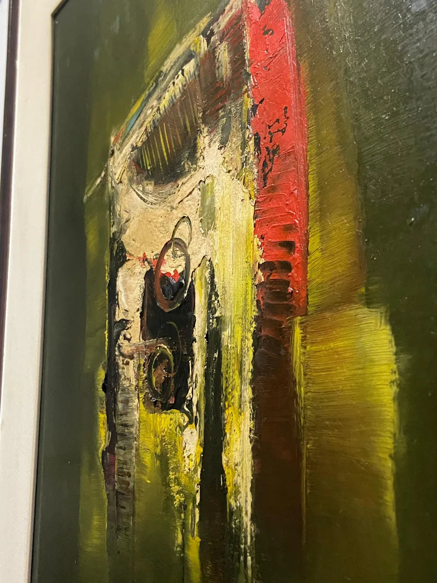 J. L Zechetto 1977 - Quadro Pintura Óleo Sobre Tela Abstrata