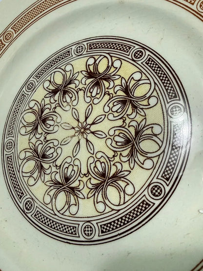 Prato Antigo Cerâmica Porto Ferreira Geométrico / Floral