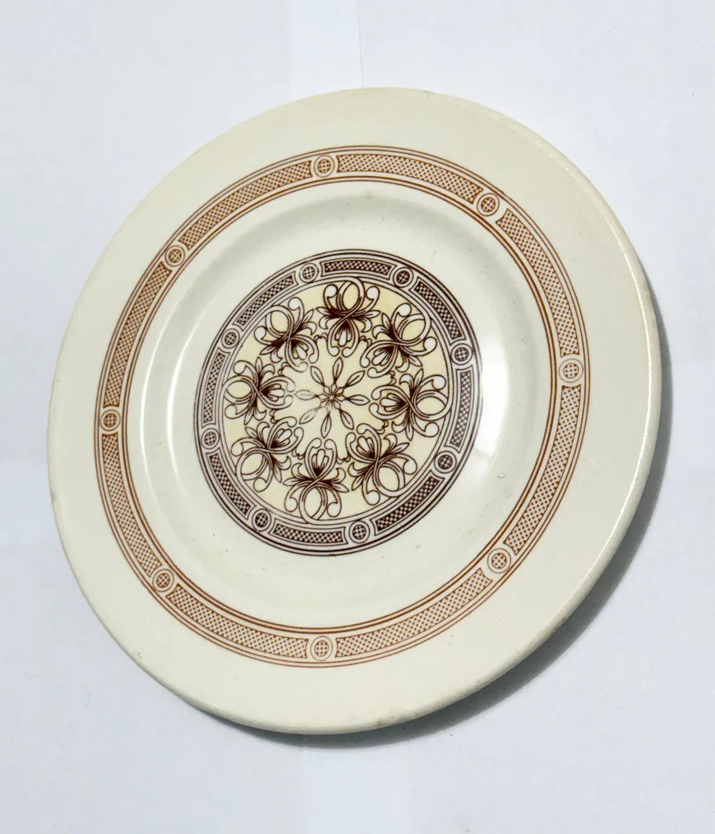 Prato Antigo Cerâmica Porto Ferreira Geométrico / Floral