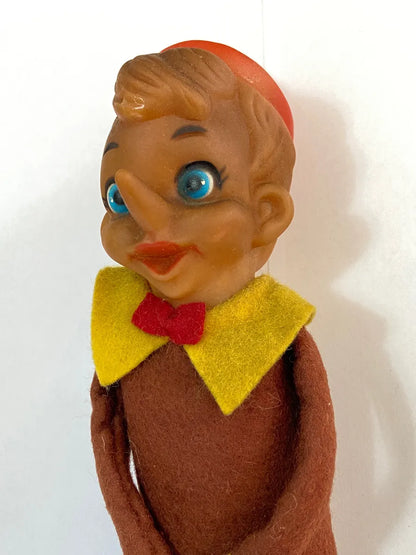 Boneco Antigo Fantoche Pinóquio 43cm - Feltro