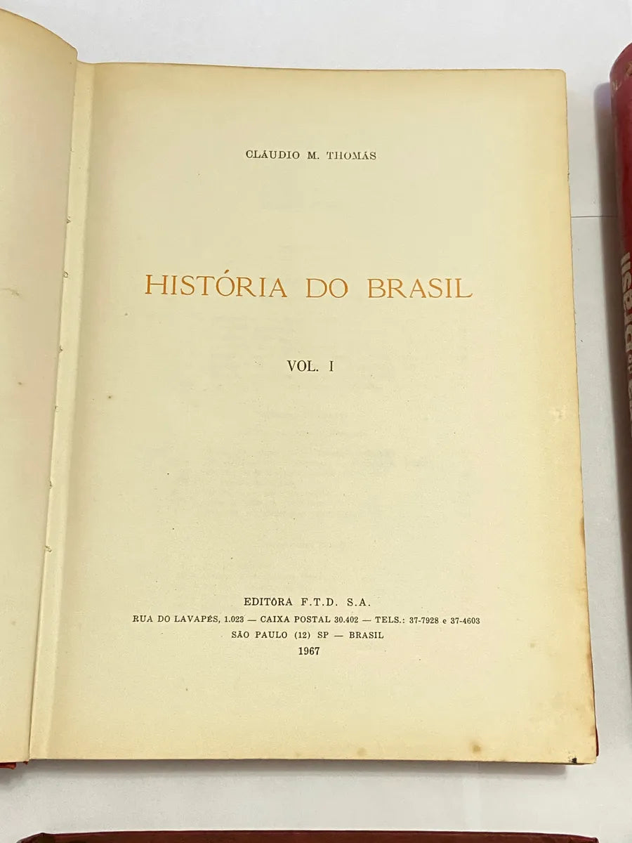 Coleção Livros História Do Brasil - Claudio M. Thomas (1967)