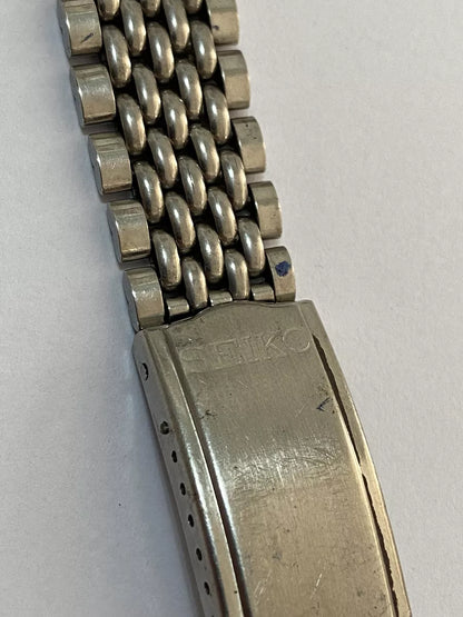 Pulseira De Relógio Antiga Prata Seiko 18mm
