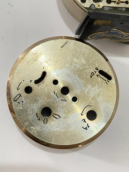 Relógio Despertador Antigo Francês Jazz 1970 Preto E Prata