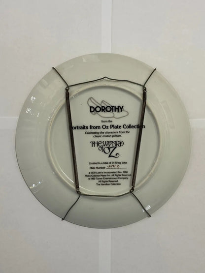 Prato Decorativo Antigo Dorothy - O Magico De Oz Ouro 23k Dourado Dorothy