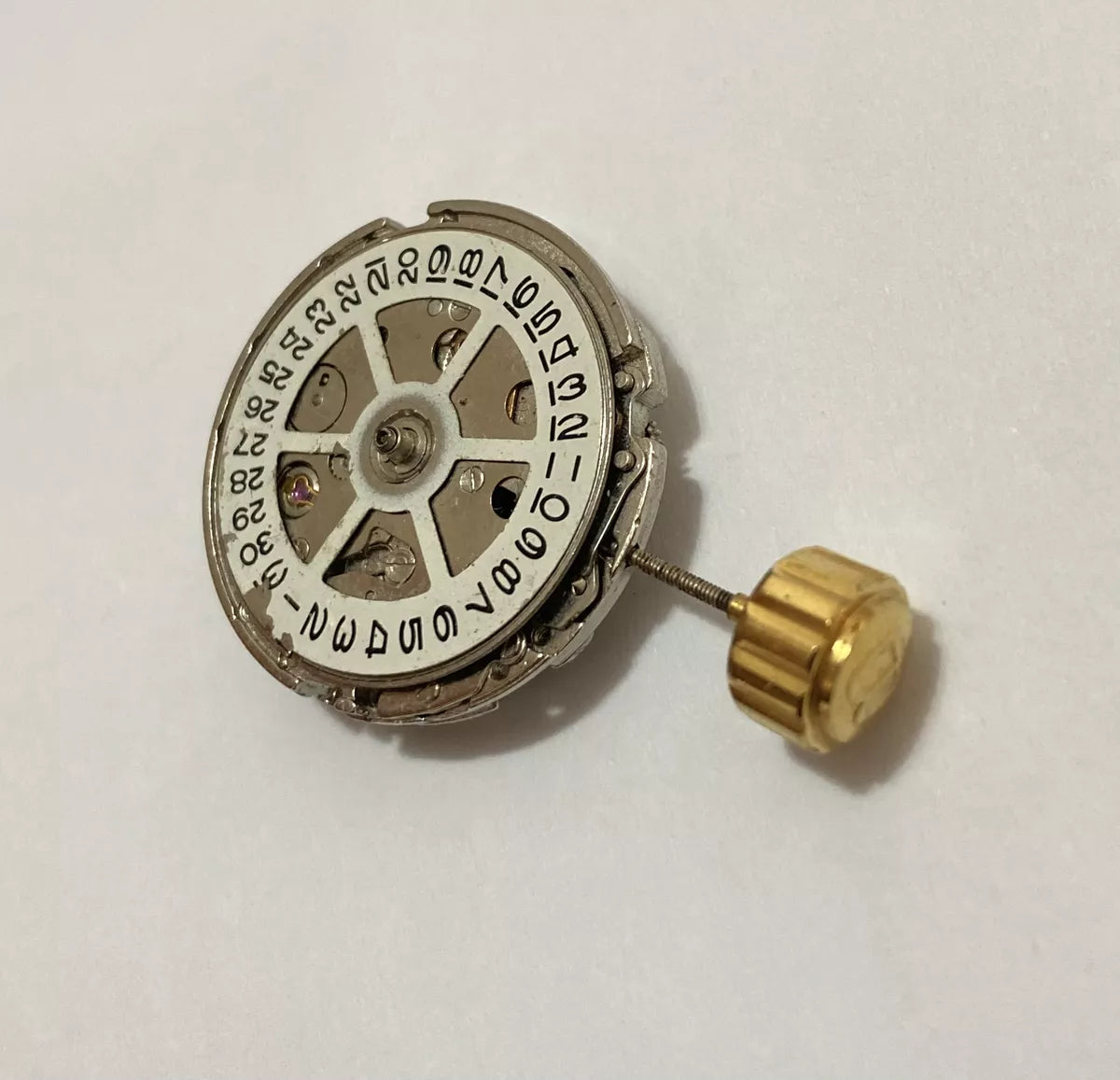 Movimento Relógio Antigo Automático Coroa Dourada