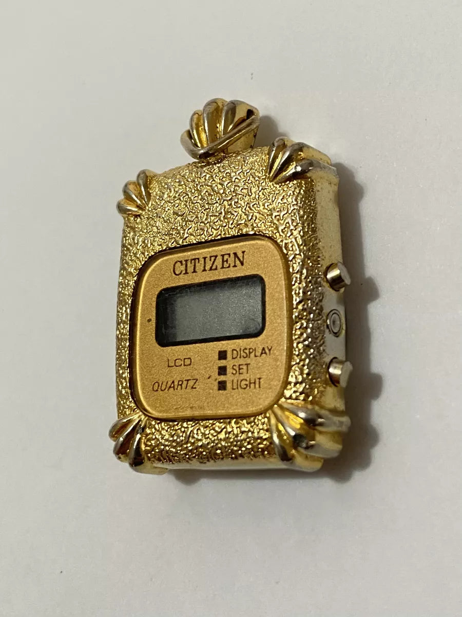 Antigo Relógio Pingente Citizen Digital Quartz