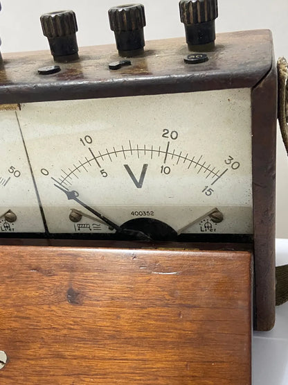 Medidor Antigo De Corrente E Tensão - Década De 50