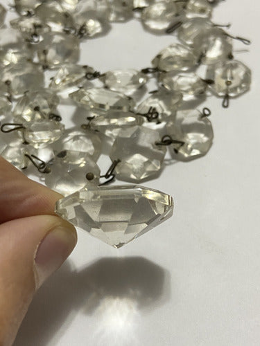 Pingentes Em Formato Diamante Para Lustre De Cristal Antigo