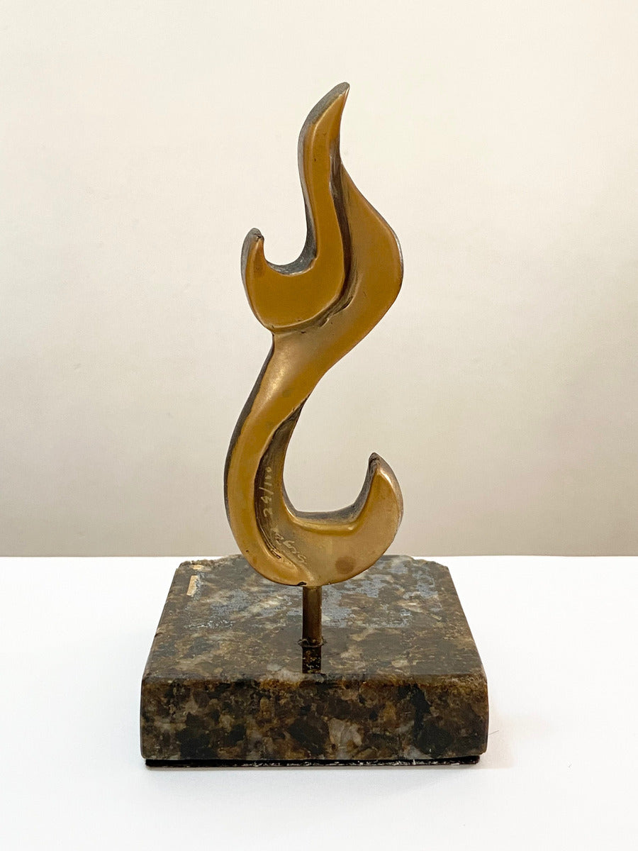 Escultura Abstrata Assinada - Signe Möbus - Com Certificado Dourado