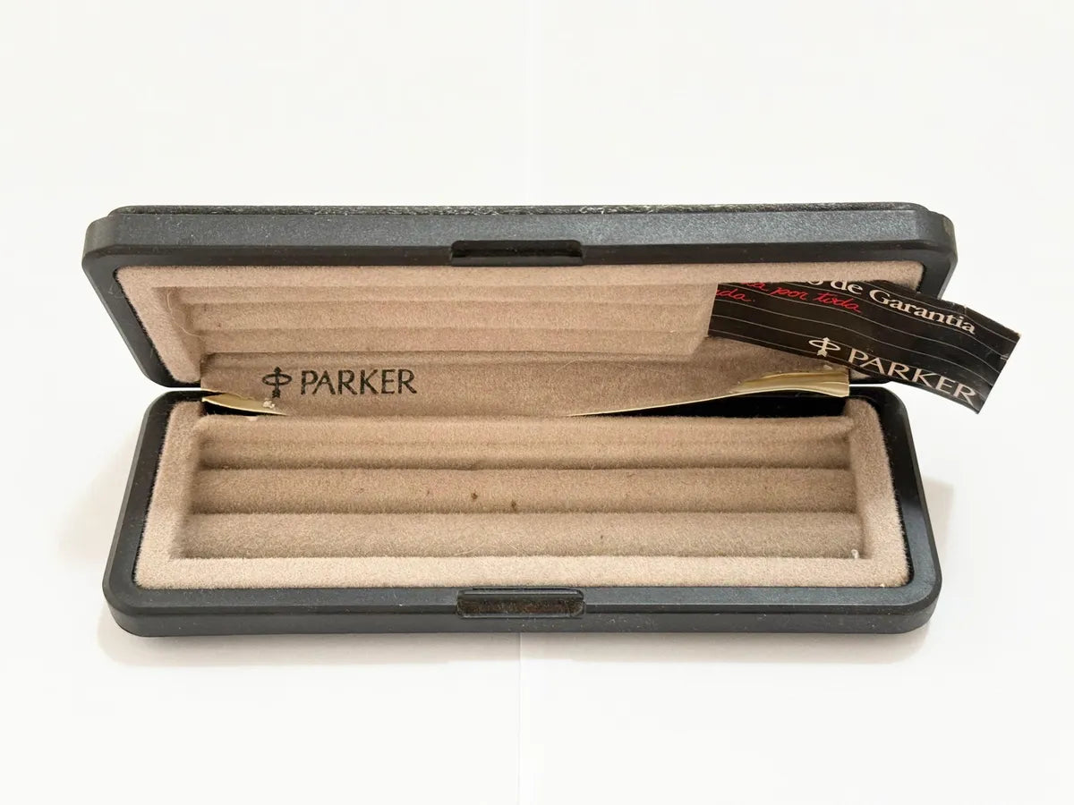 Estojo Antigo Caneta Parker Original Certificado De Garantia