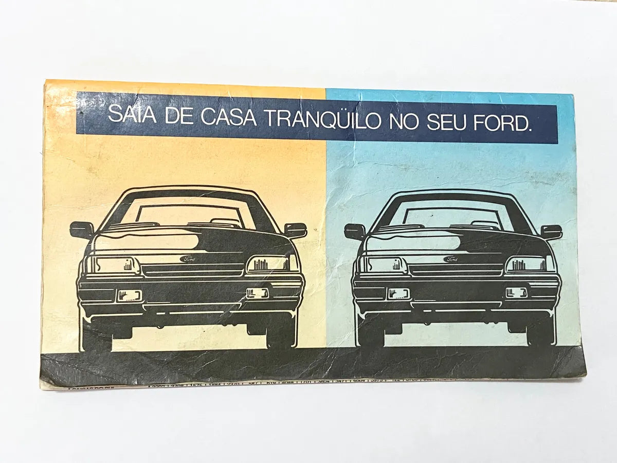 Folheto Antigo Folder Ford - Saia De Casa Tranquilo