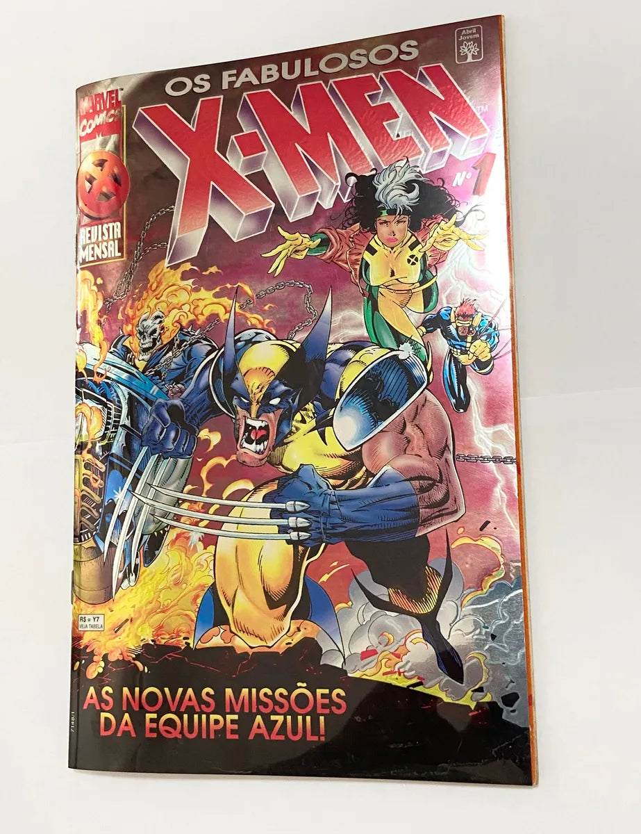 Hq Gibi Os Fabulosos X-men 1a Edição (1996) Equipe Azul