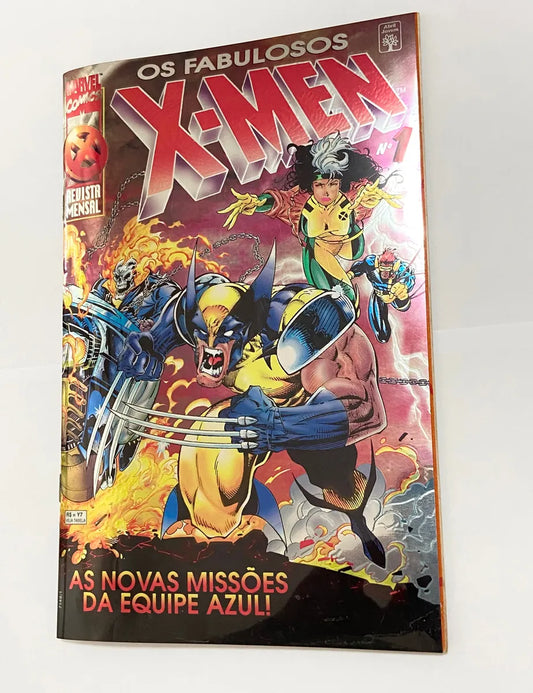Hq Gibi Os Fabulosos X-men 1a Edição (1996) Equipe Azul