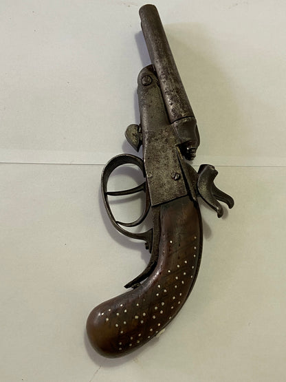 Antiga Garrucha Obsoleta Decorativa Cano Duplo Peça Coleção