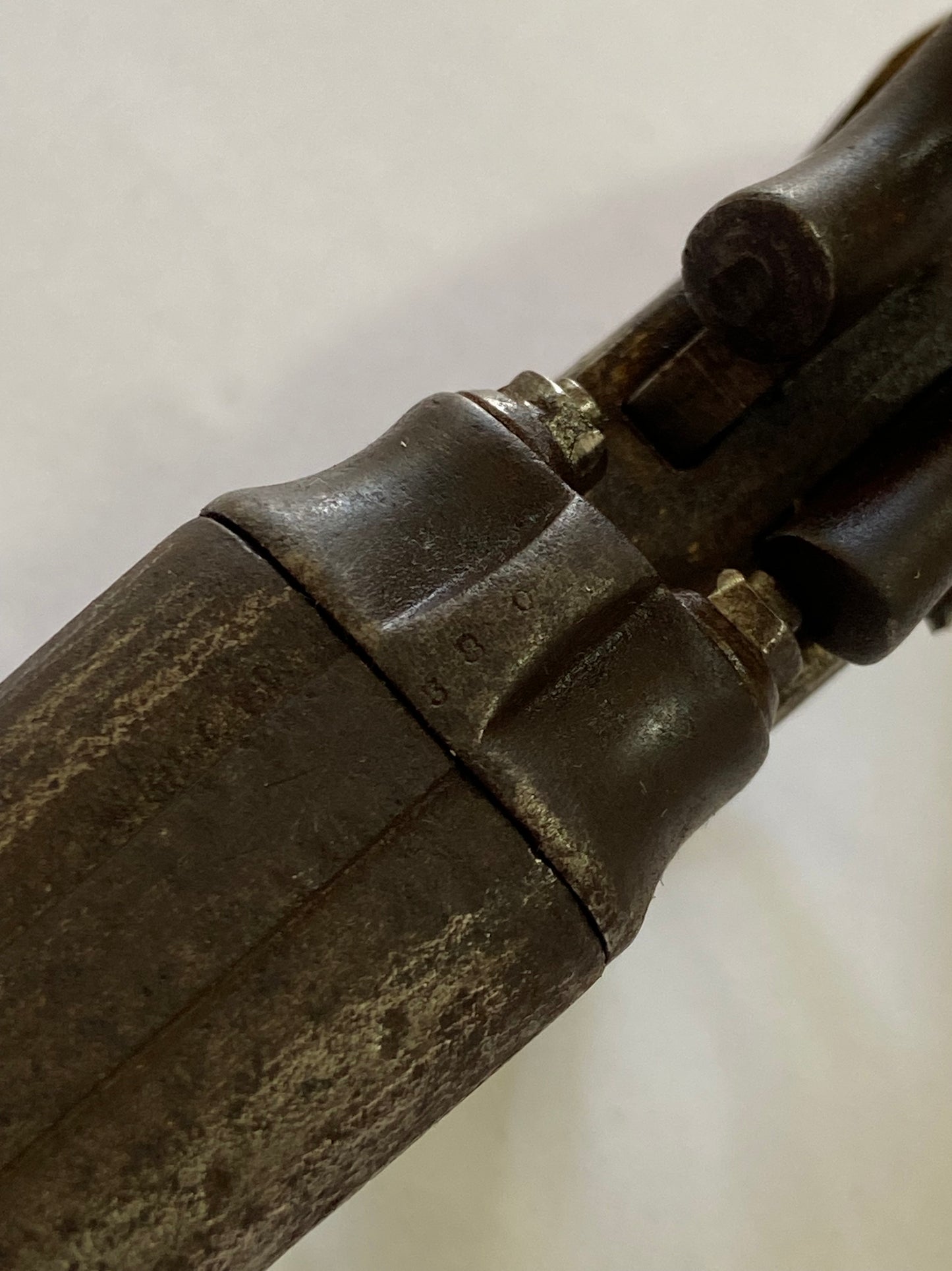 Antiga Garrucha Obsoleta Decorativa Cano Duplo Peça Coleção