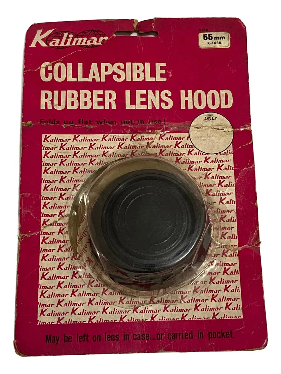 Parasol Kalimar Borracha Retrátil 55mm P/ Lente Antigo