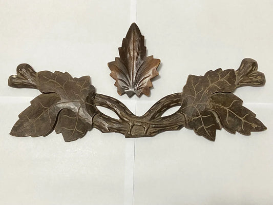 Peças Originais De Relógio Cuco Antigo - Madeira Entalhada