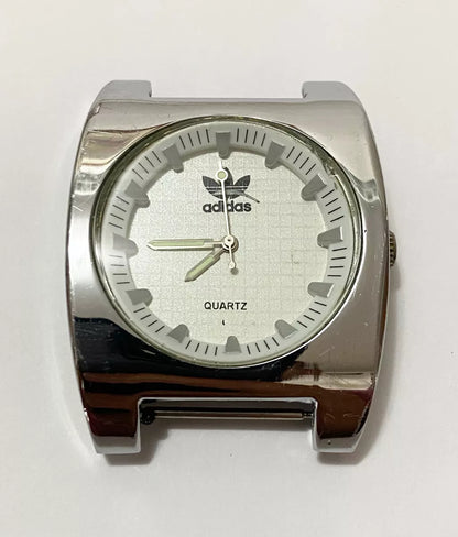 Relógio Antigo Adidas Quartz Prata Japan Movt Prata Quadrado Prateado