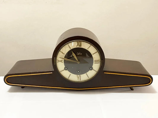 Relógio Antigo De Mesa Carrilhão Suiço Silco