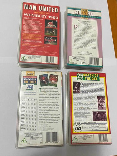 Antigas Fitas Vhs Bbc Futebol Inglês Premier League