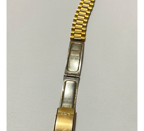 Pulseira De Relógio Antiga Dourada Technos 18mm