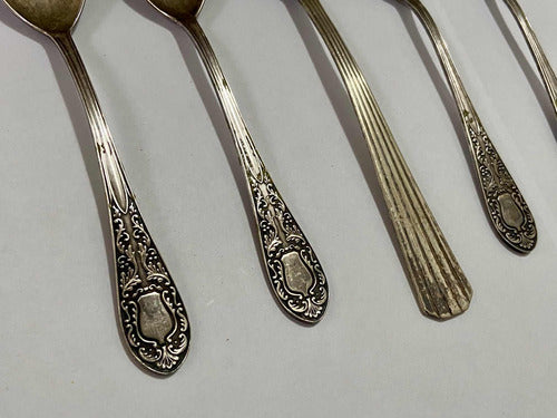 Colheres Antigas Prata Eberle 5 Peças