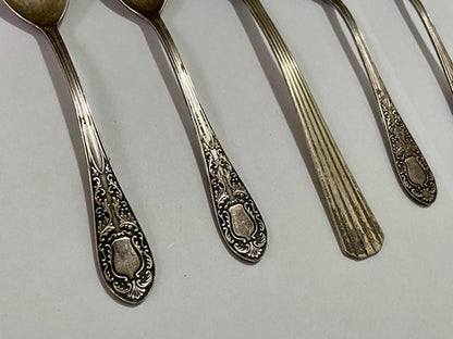Colheres Antigas Prata Eberle 5 Peças