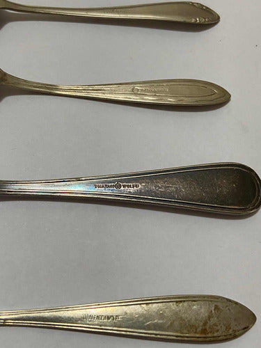 Coleção Colheres Antigas Prata Alpaca Wolff