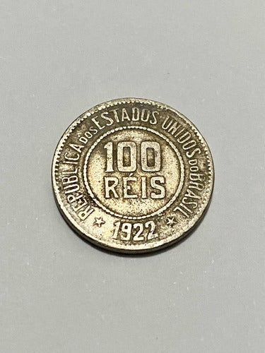 Antiga Moeda 100 Réis 1922