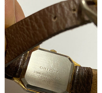 Relógio Antigo Orient Quartz Japan Dourado