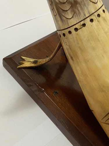 Antigo Chifre De Boi Decoração