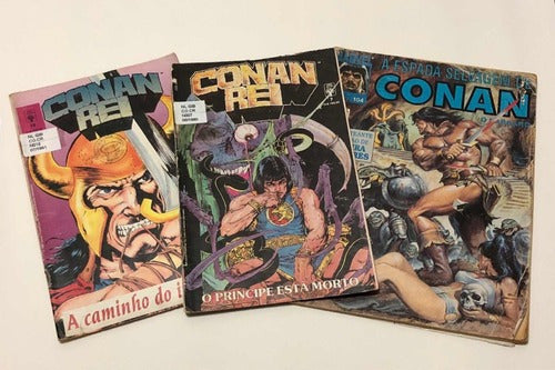 Lote Hq Gibi Antigo Conan Marvel - Conan Rei