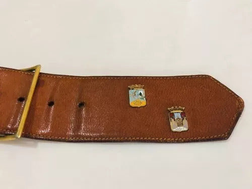 Antigo Cinto Com Broches
