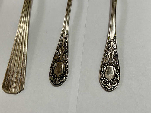 Colheres Antigas Prata Eberle 5 Peças