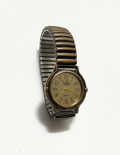 Relógio Antigo Dumont Quartz N 685 Pulseira Elastica