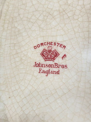 Prato Porcelana Johnson Brothers Inglaterra Florido Antigo