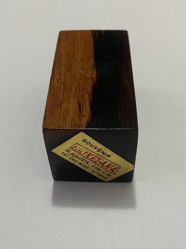 Antigo Porta Lapis / Caneta Em Madeira Nobre