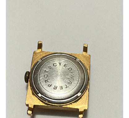 Relógio Antigo Slava 17 Kamhen Banhado Ouro Feito Na Urss