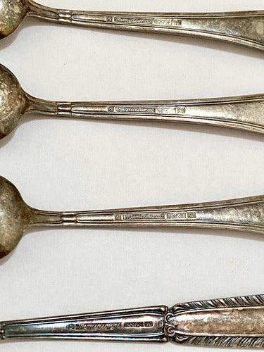 Colheres Antigas Meridional Prata Epns 90 + Raspador