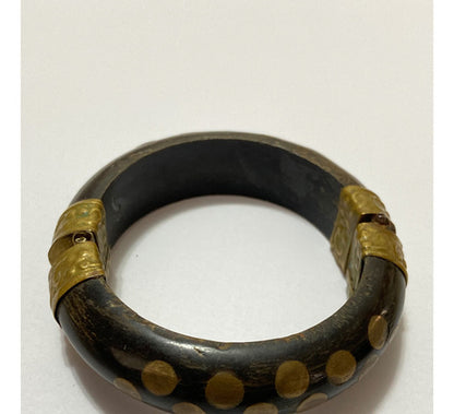 Pulseira Bracelete Antigo Indiano Com Detalhes Dourado