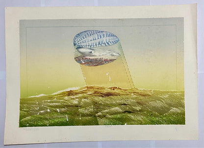 Quadro Antiga Serigrafia Pa - Refração - Inacio Rodrigues