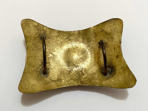 Antigo Broche Dourado Com Pedras