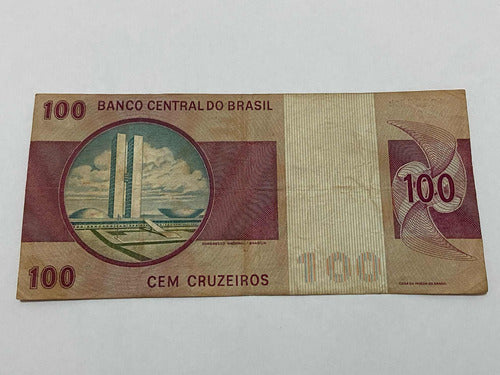 Cédula Antiga 100 Cruzeiros Brasil Com Asterisco